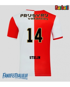Feyenoord Sem Steijn #14 Tricou Fotbal Replică 2025-26 Barbati Acasa